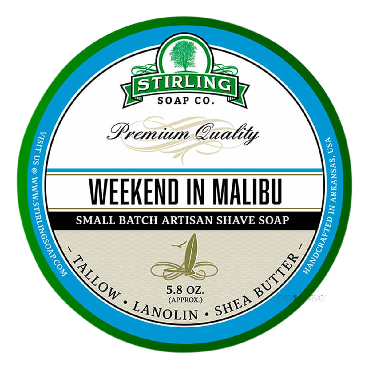 Barbersæbe, Weekend in Malibu, 170 ml.