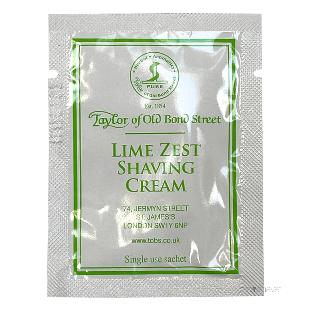 Barbercreme, Lime Zest, 5 ml., SAMPLE