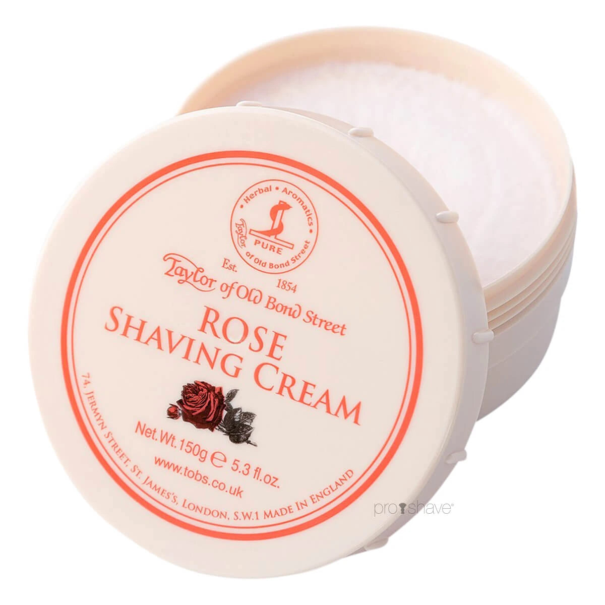 Barbercreme, Rose, 150 gr.
