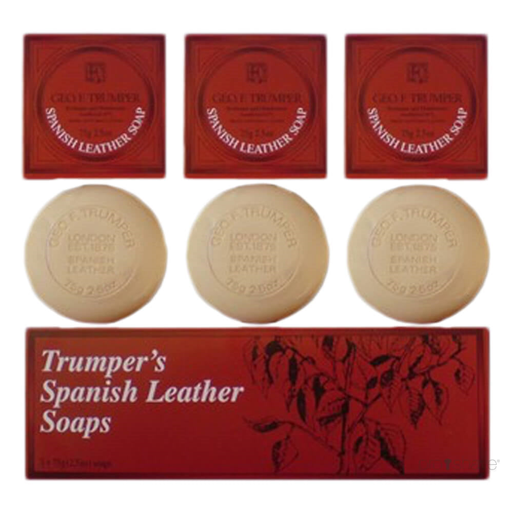 Håndsæbe, Spanish Leather, 3 x 75 gr.