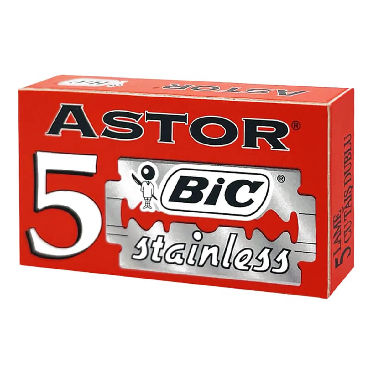 Stainless DE-Barberblade, 2x5 stk. (10 stk.)