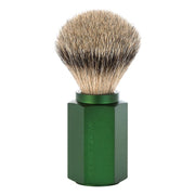 Mark Braun Silvertip Badger Barberkost, 21 mm, Hexagon, Aluminium Forest