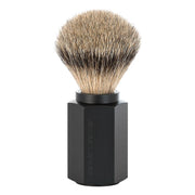 Mark Braun Silvertip Badger Barberkost, 21 mm, Hexagon, Aluminium Graphite