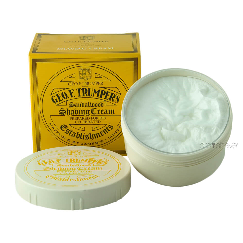 Barbercreme i skål, Sandeltræ, 200 gr.
