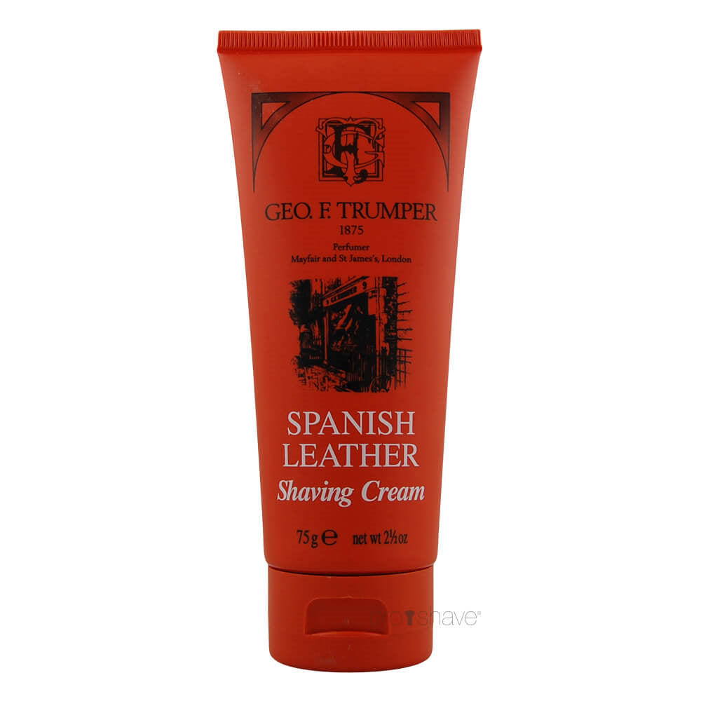 Barbercreme på tube, Spanish Leather, 75 gr.