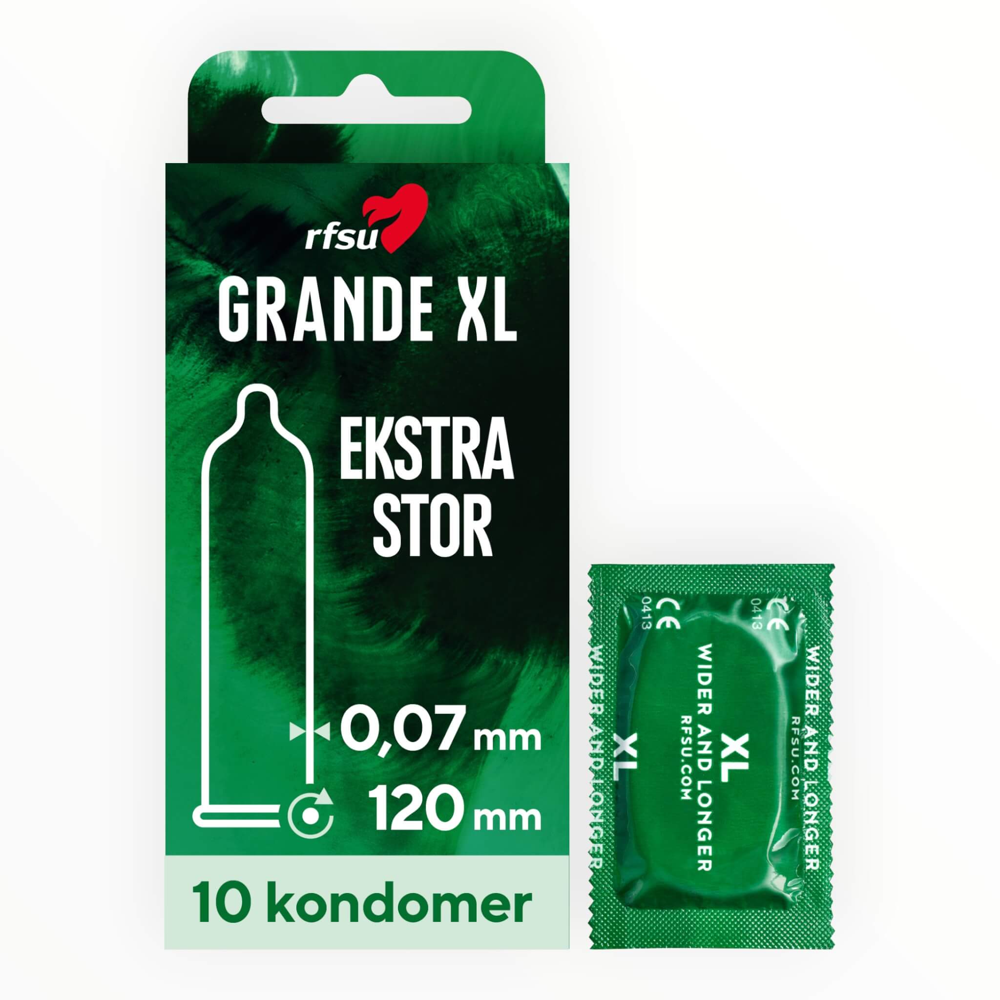 Grande XL Kondomer, 10 stk.