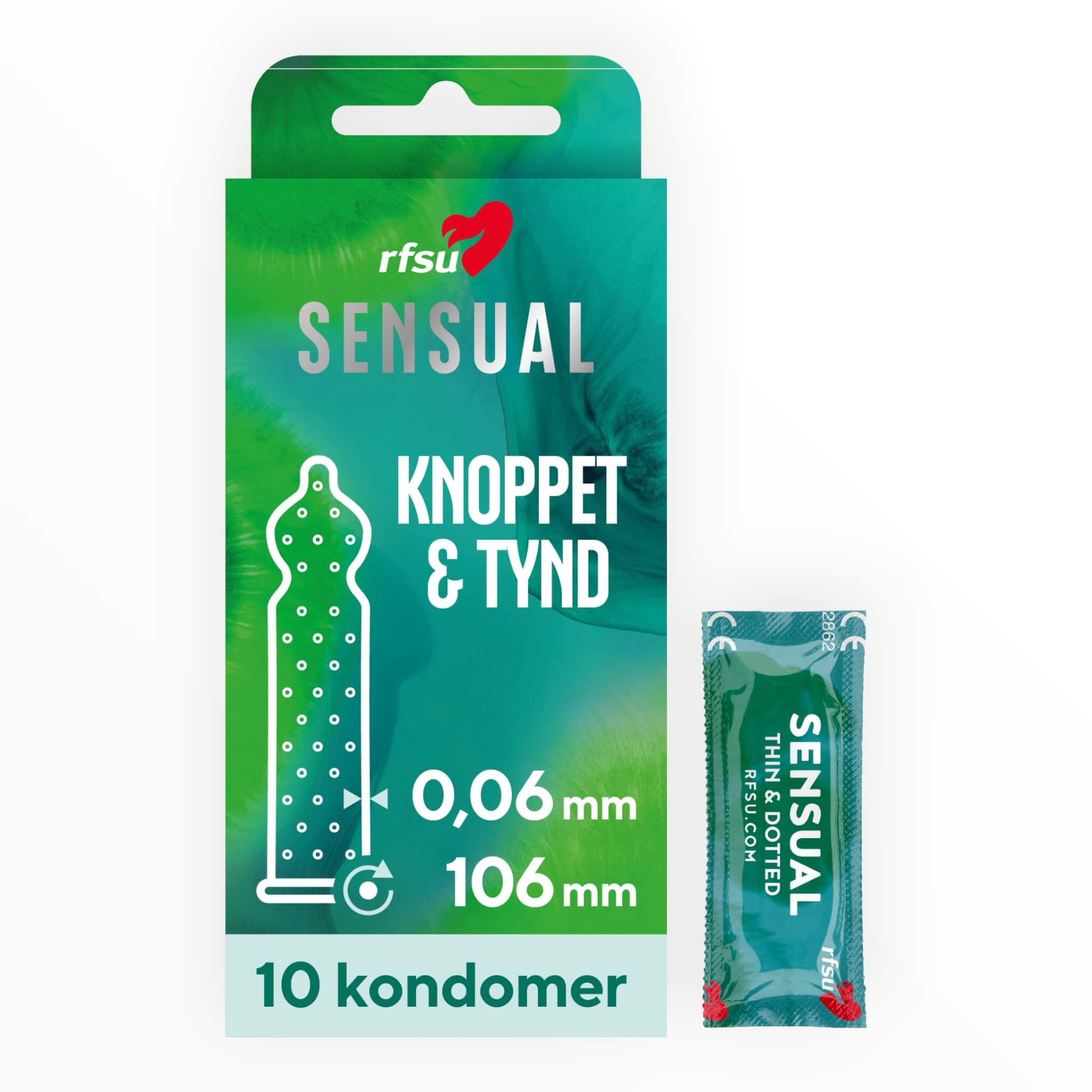 Sensual Kondomer, 10 stk.
