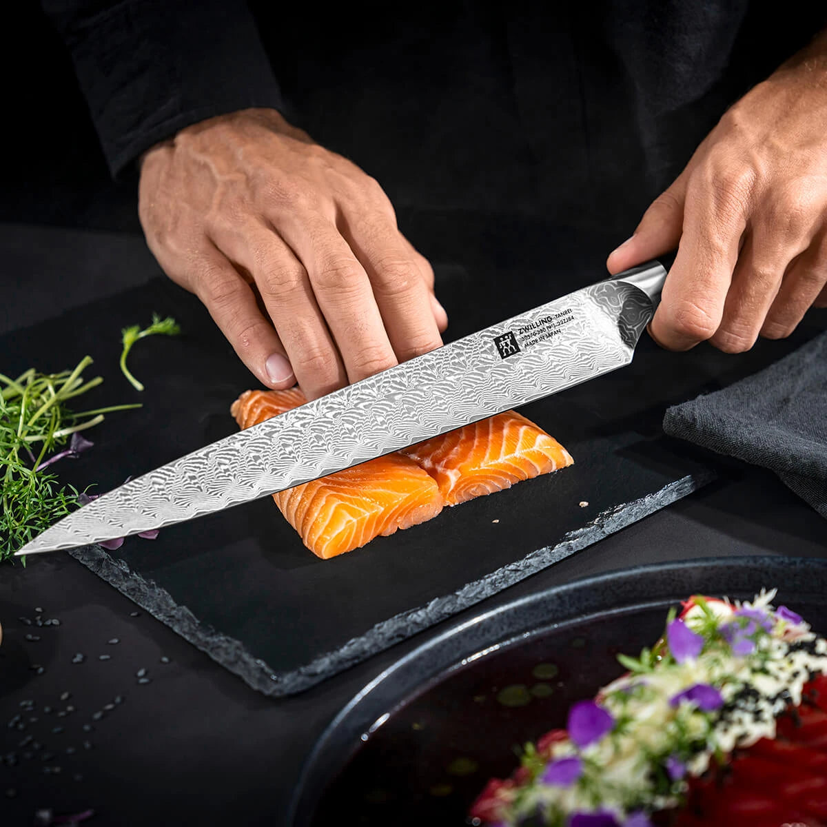 Zwilling Tanrei Forskærerkniv, Sujihiki 23 cm, Micarta