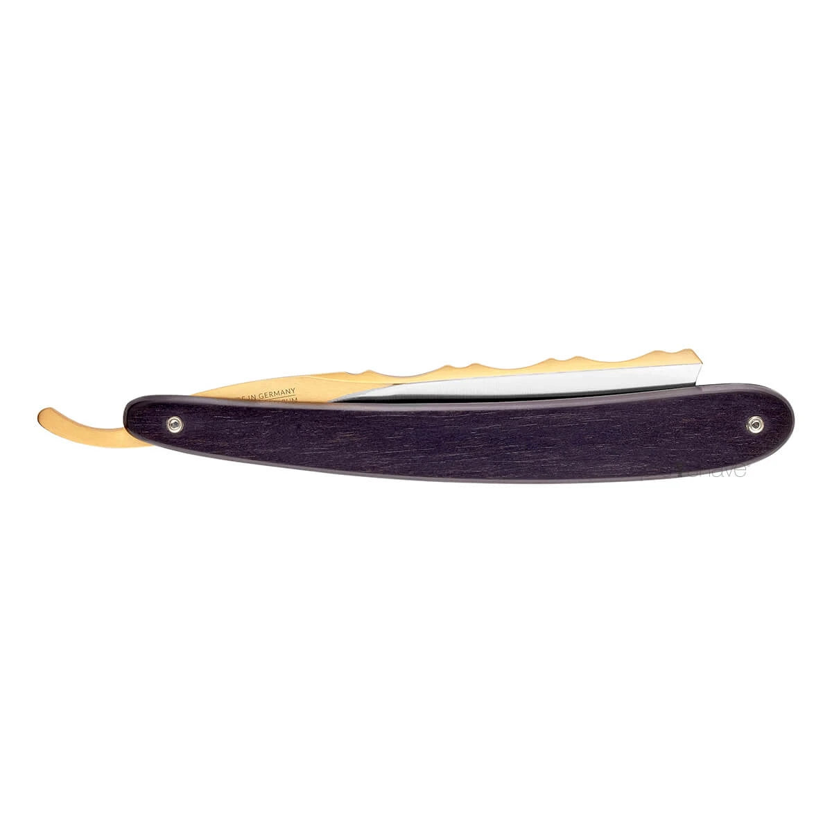 Straight Razor 6/8, Spanish point, Bergischer Löwe, Ibenholt