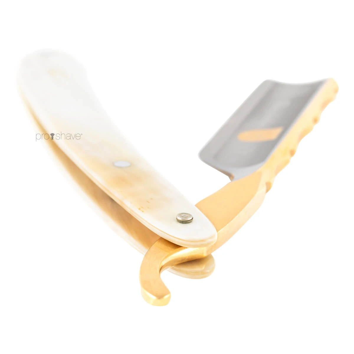 Straight Razor 6/8, Spanish point, Bergischer Löwe, Horn