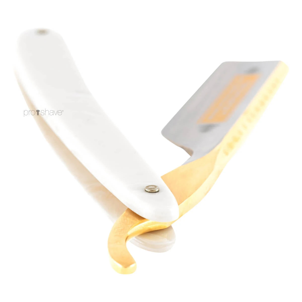 Straight Razor 6/8, Round nose, Bismarck, Perlemor