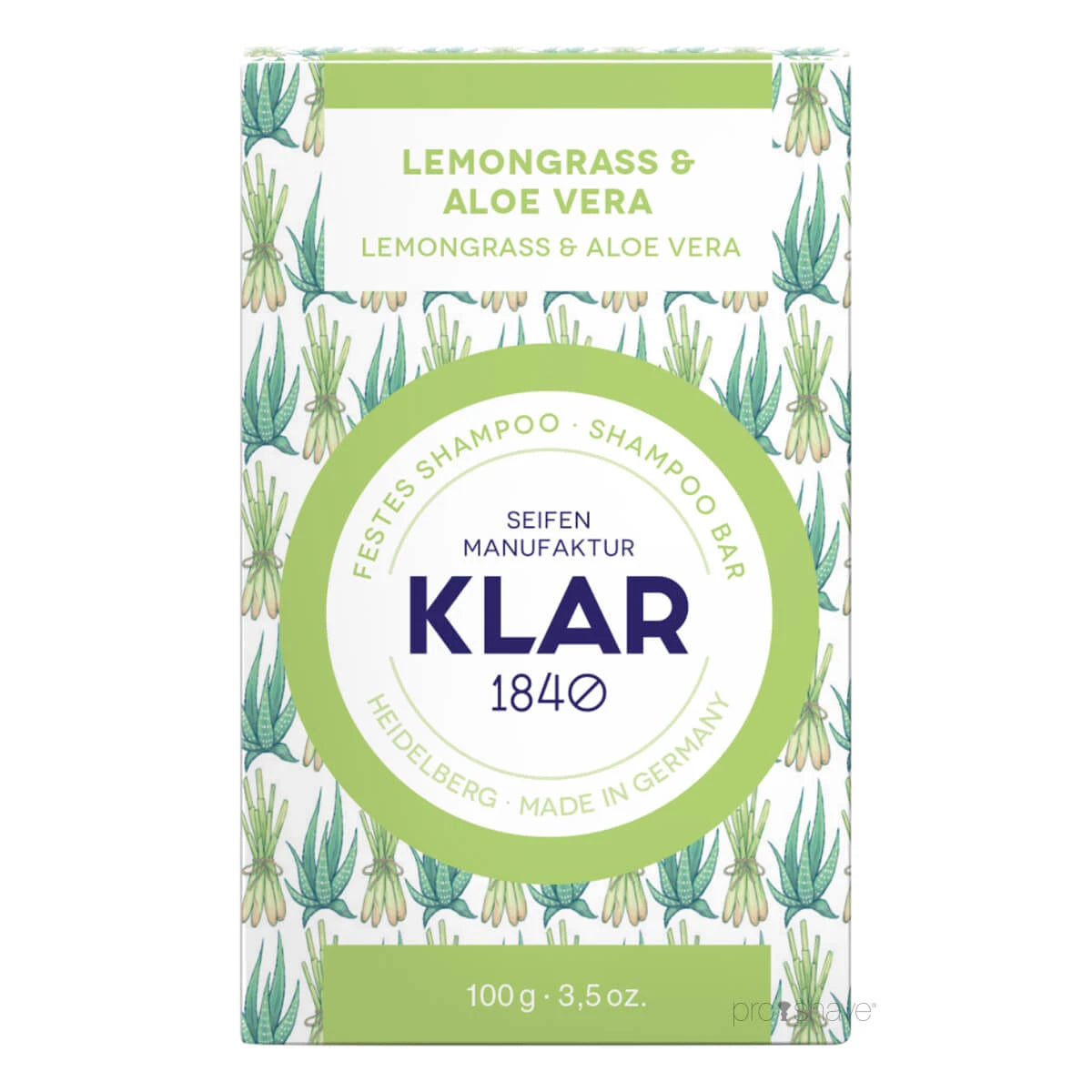 Shampoo Bar, Citrongræs & Aloe Vera, 100 gr.