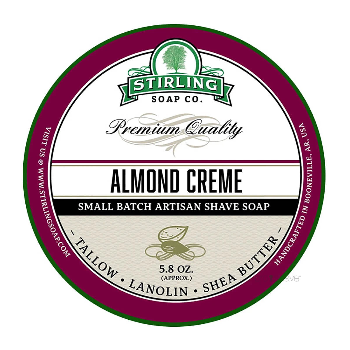 Barbersæbe, Almond Creme, 170 ml.