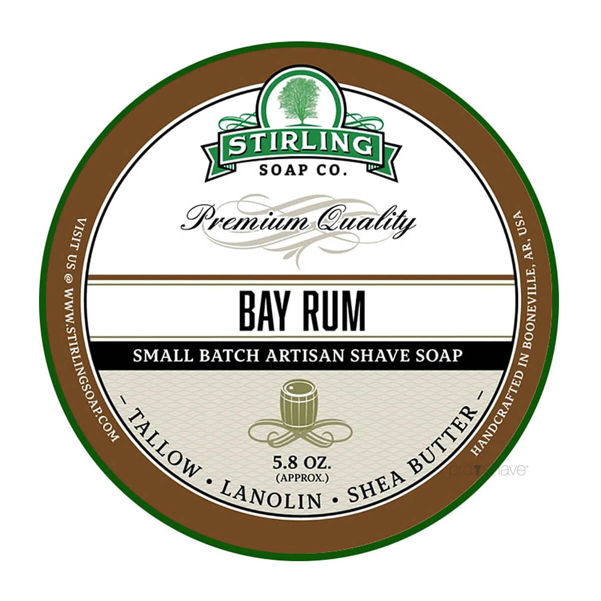 Barbersæbe, Bay Rum, 170 ml.