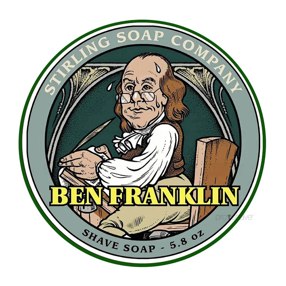 Barbersæbe, Ben Franklin, 170 ml.