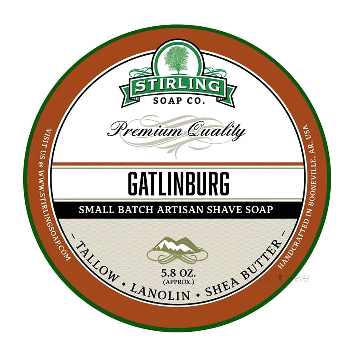 Barbersæbe, Gatlinburg, 170 ml.