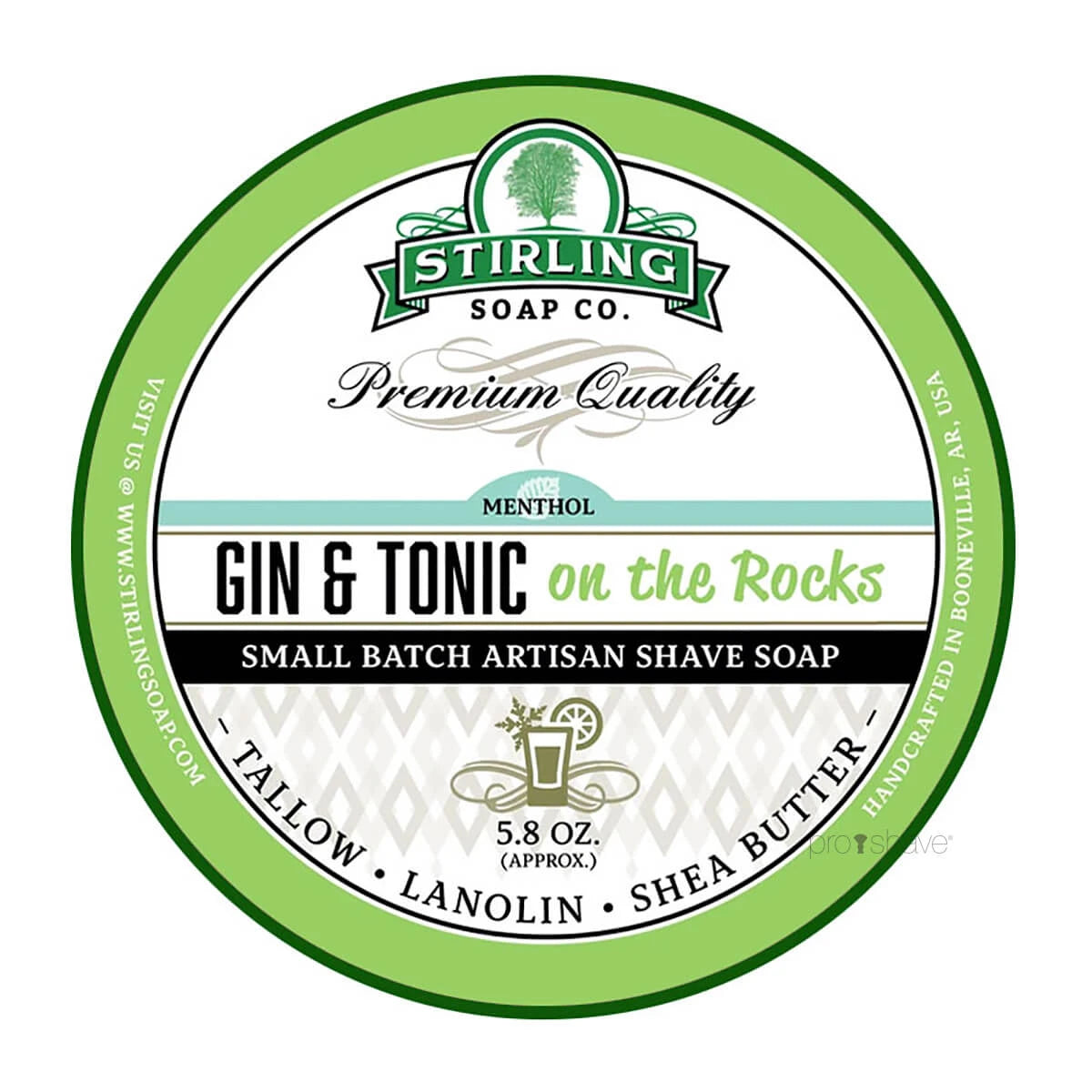 Barbersæbe, Gin & Tonic on the Rocks, 170 ml.