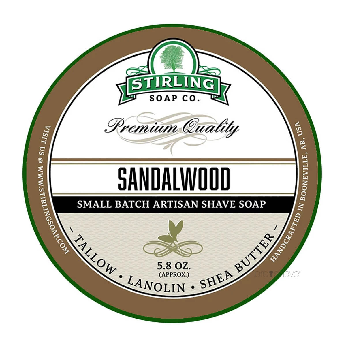 Barbersæbe, Sandalwood, 170 ml.
