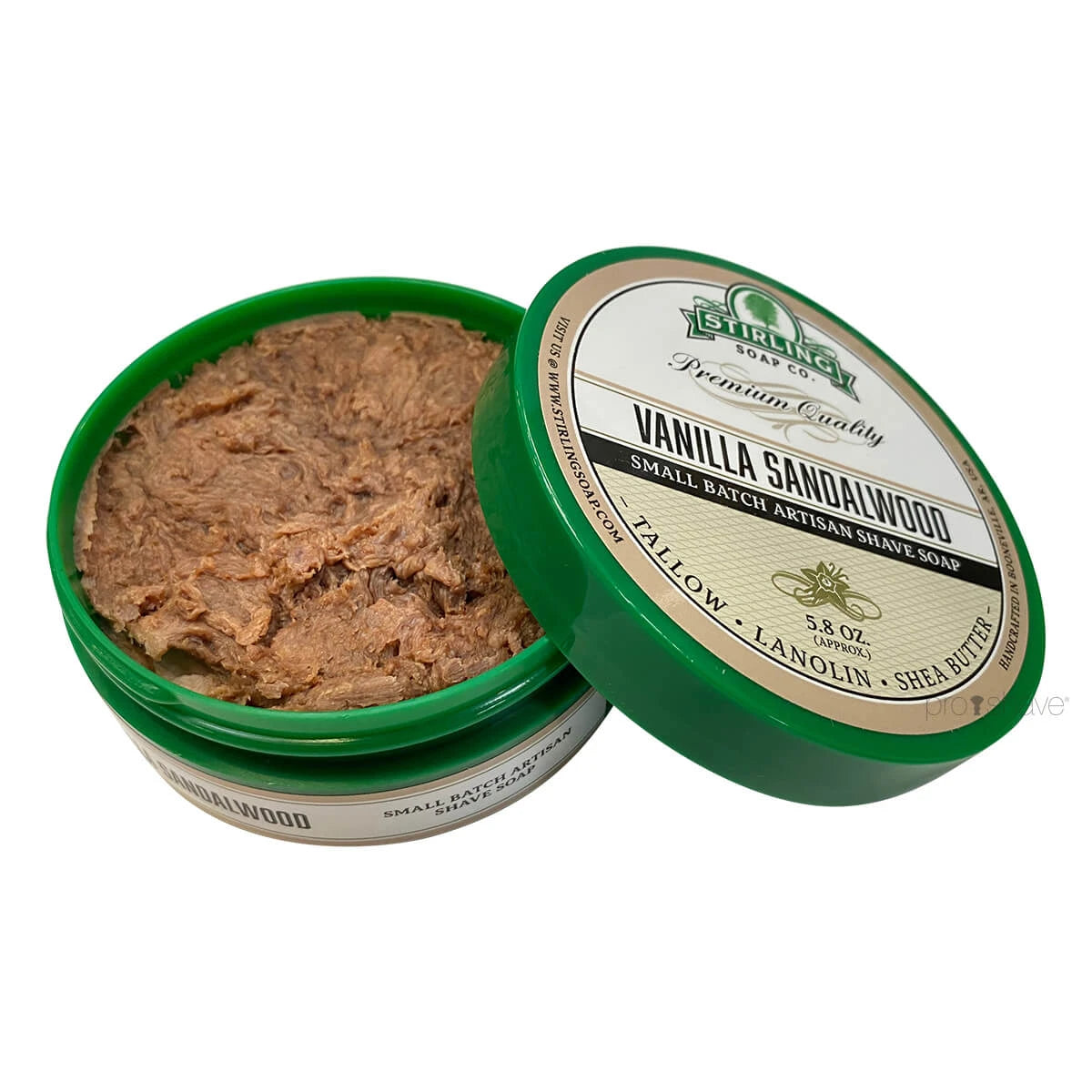 Barbersæbe, Vanilla Sandalwood, 170 ml.