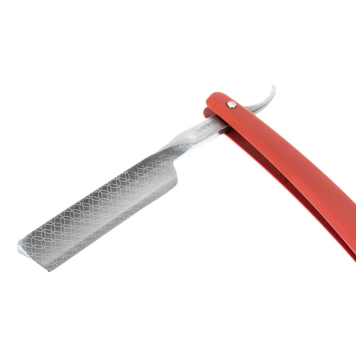 Straight Razor 5/8, Square point, Runde, Rød Akryl