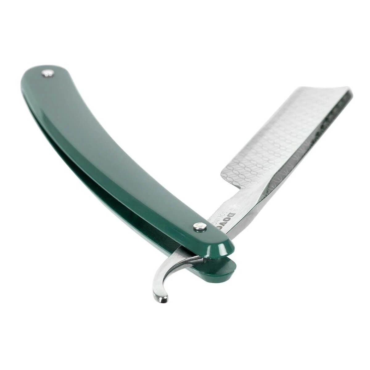 Straight Razor 5/8, Square point, Runde, Grøn Akryl
