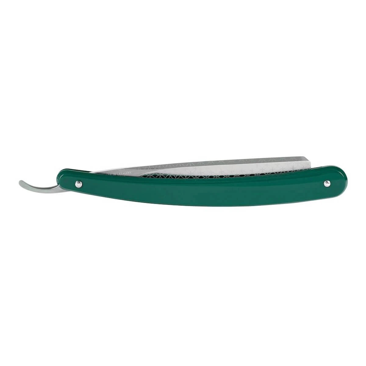 Straight Razor 5/8, Square point, Runde, Grøn Akryl