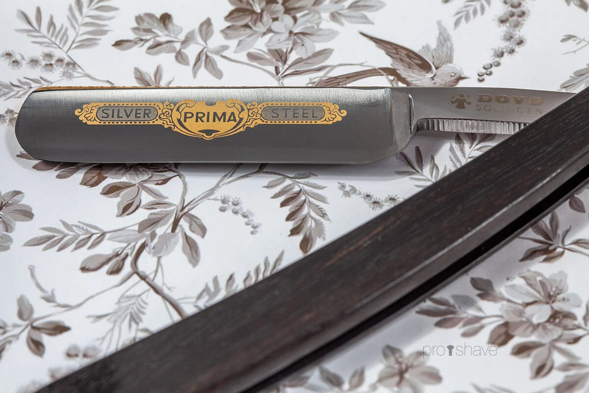 Straight Razor 5/8, Round nose, Prima, Ibenholt