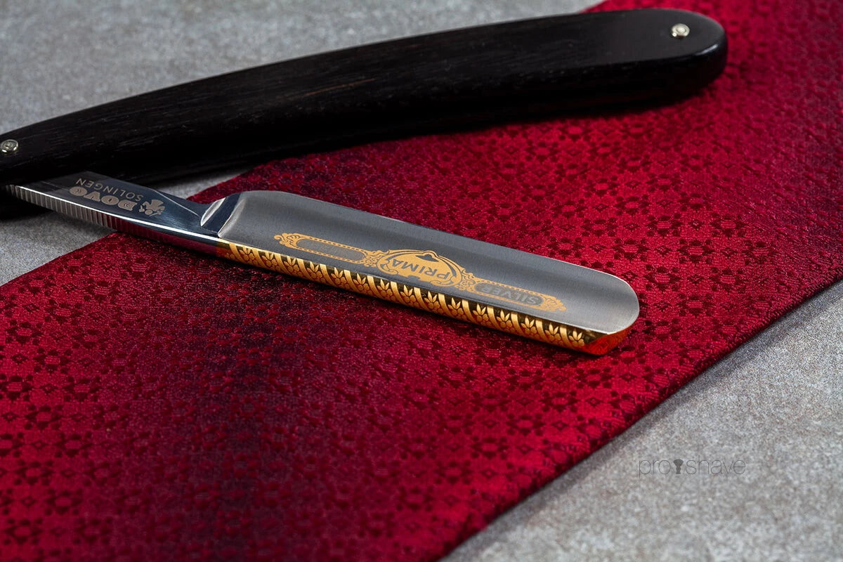 Straight Razor 5/8, Round nose, Prima, Ibenholt
