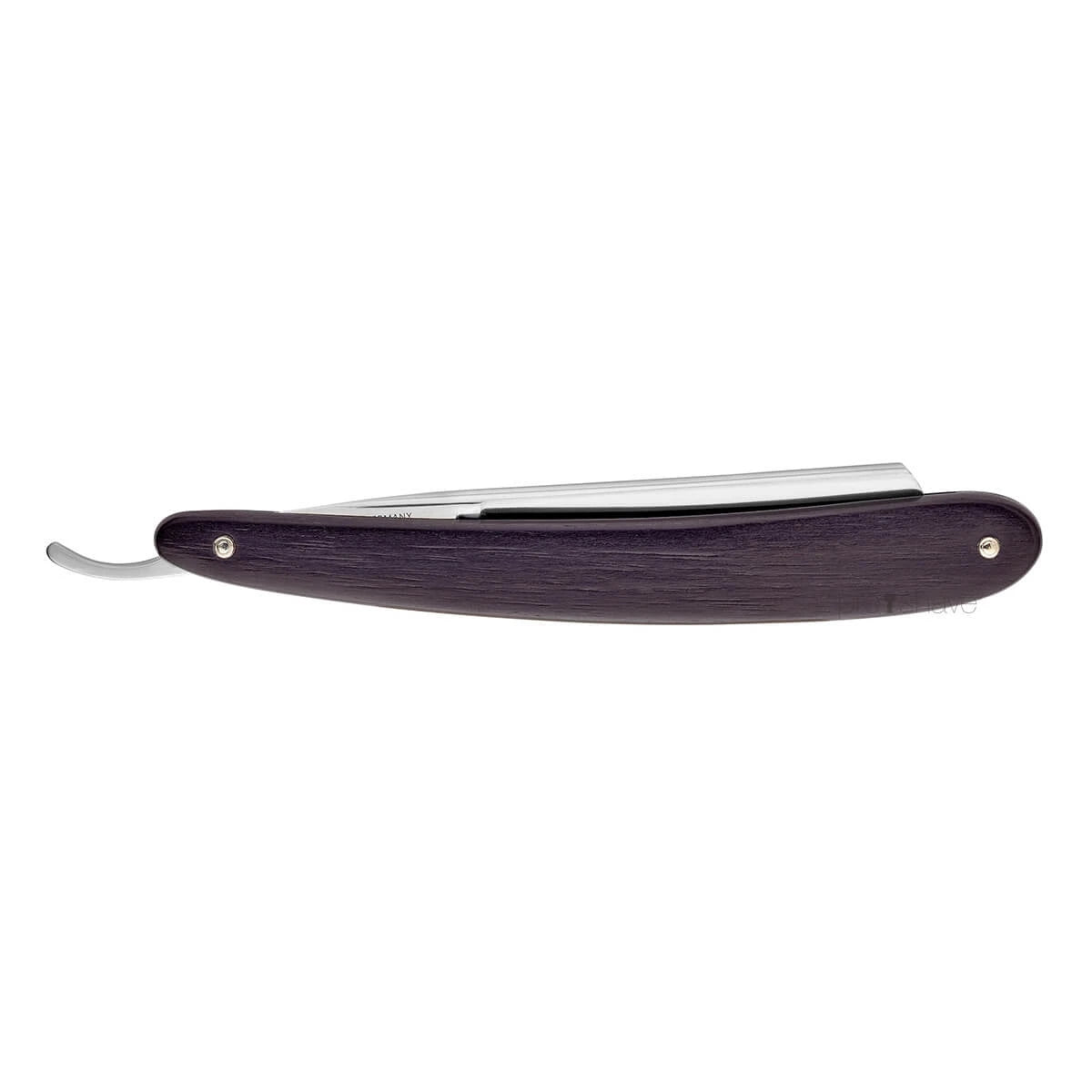 Straight Razor 5/8, Round nose, Astrale, Ibenholt