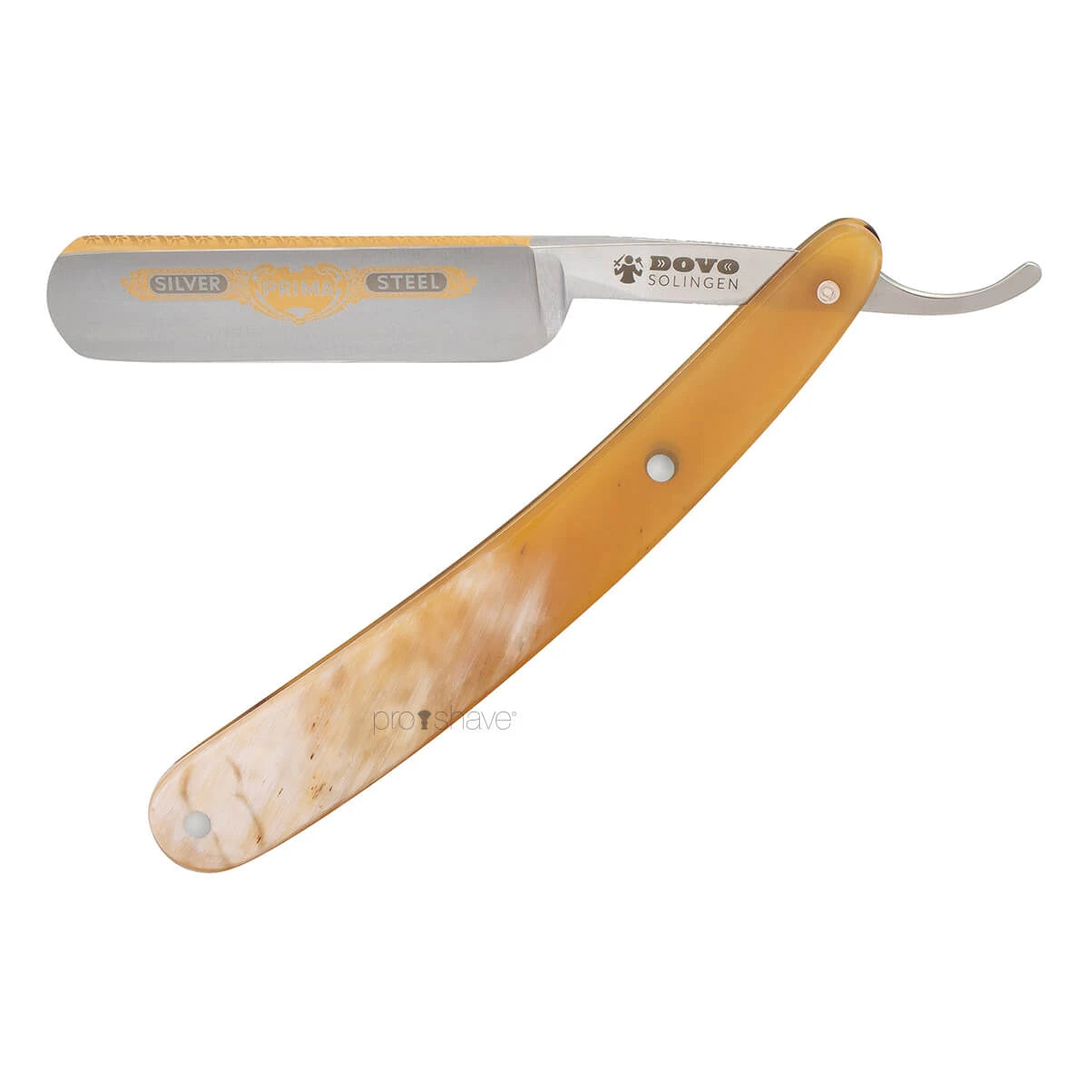 Straight Razor 5/8, Round nose, Prima, Horn