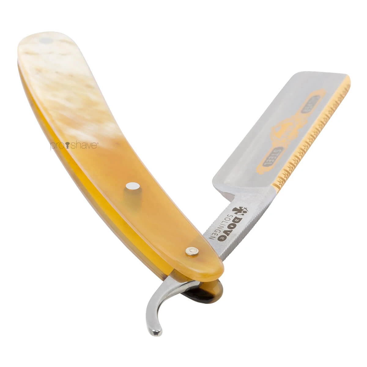 Straight Razor 5/8, Round nose, Prima, Horn