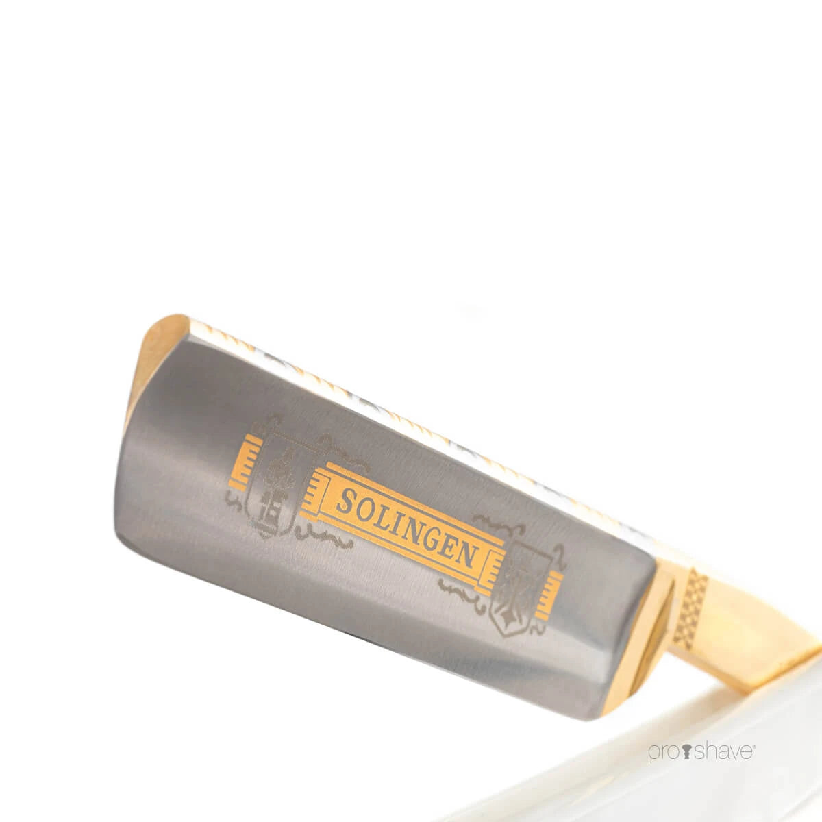 Straight Razor 5/8, Round nose, Solingen, Perlemor