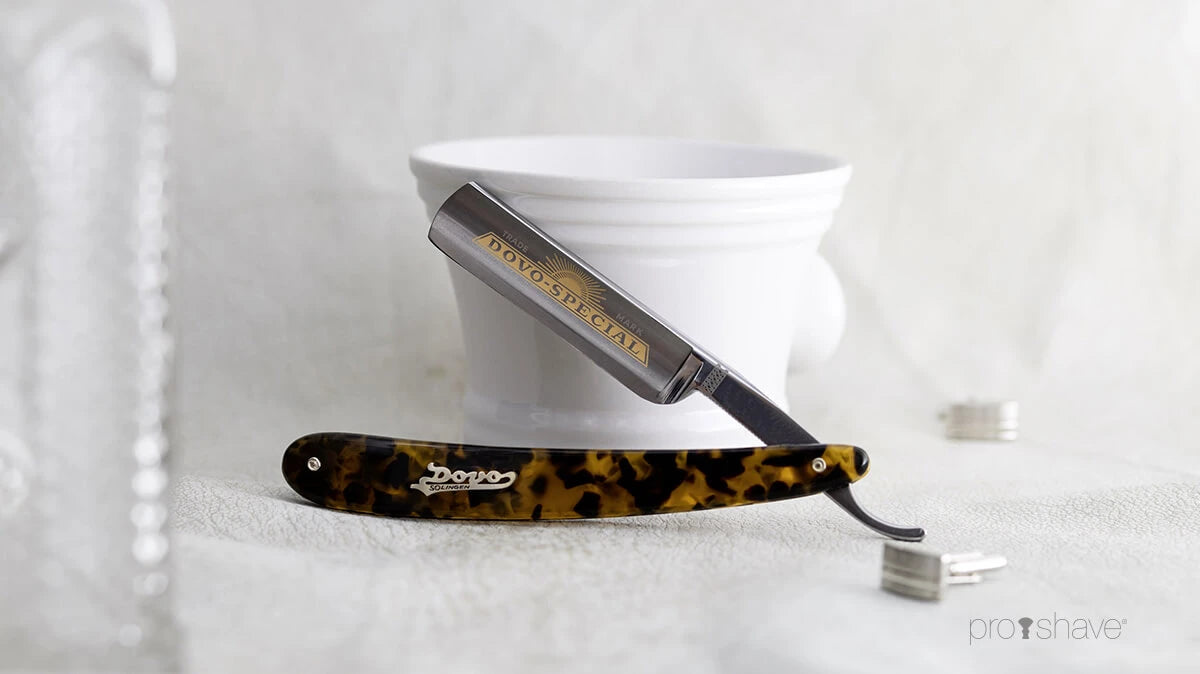 Straight Razor 5/8, Round nose, Special, Imit. skildpaddeskjold