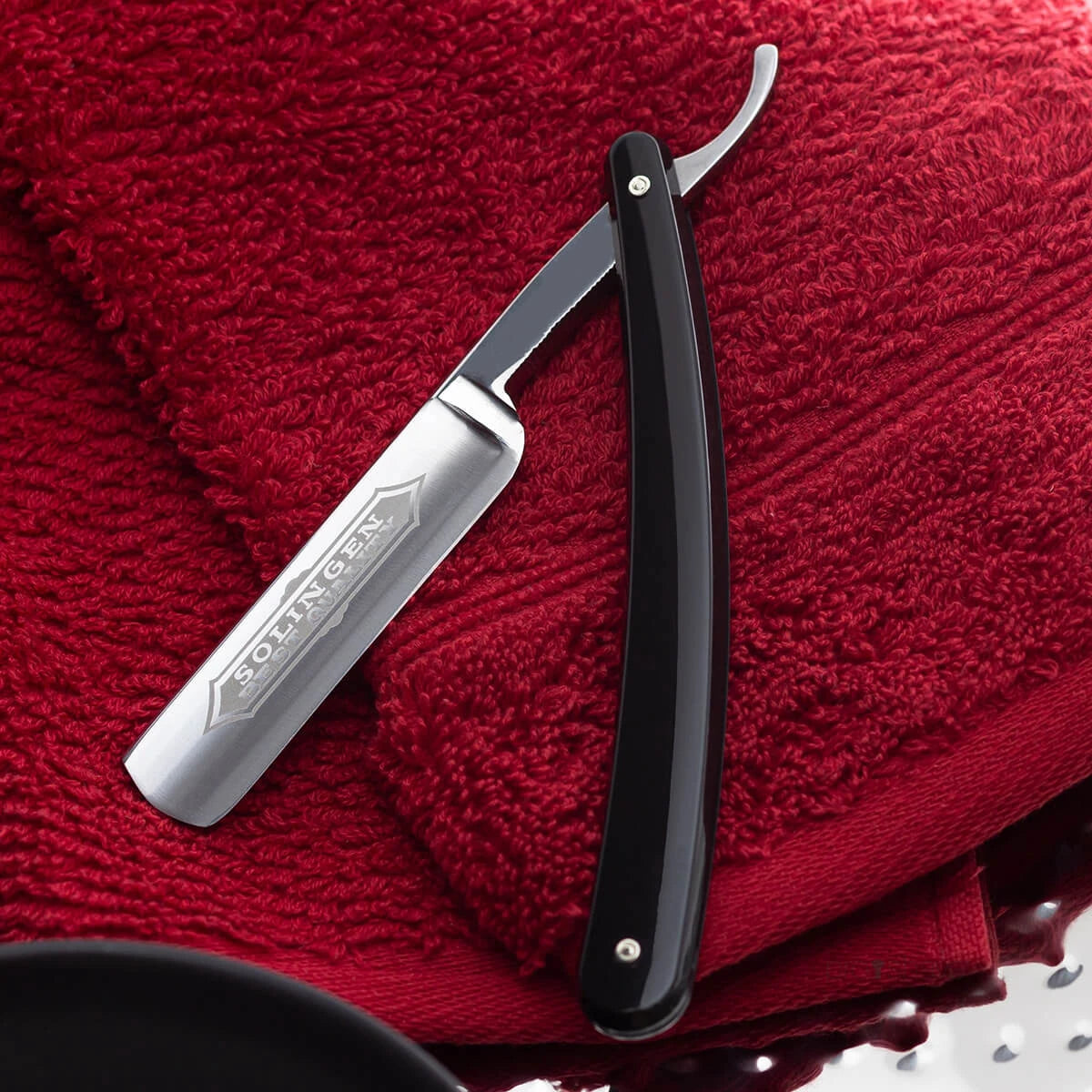 Straight Razor 6/8, Round nose, Best Quality, Sort