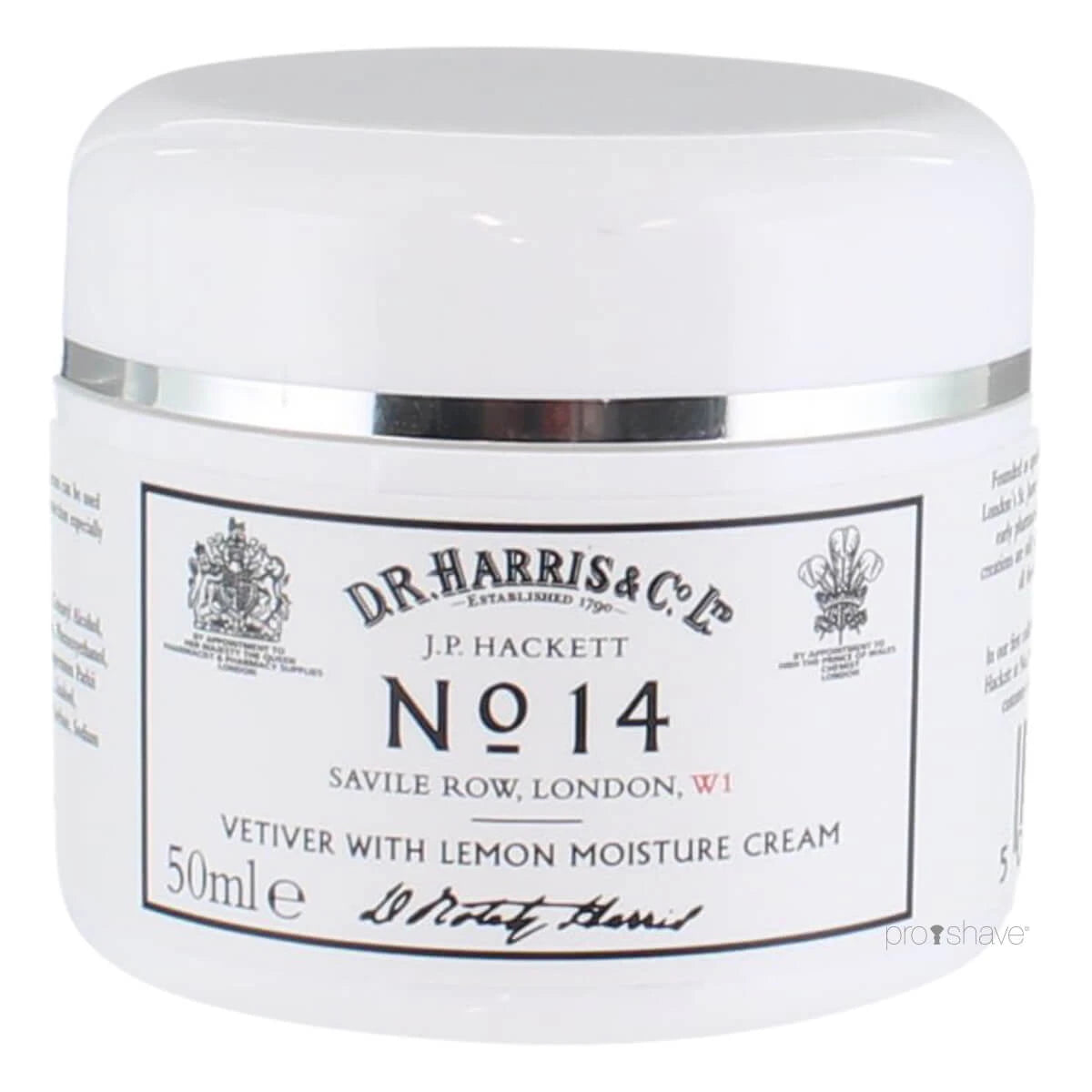 No. 14 Vetiver with Lemon Moisture Cream, 50 ml.