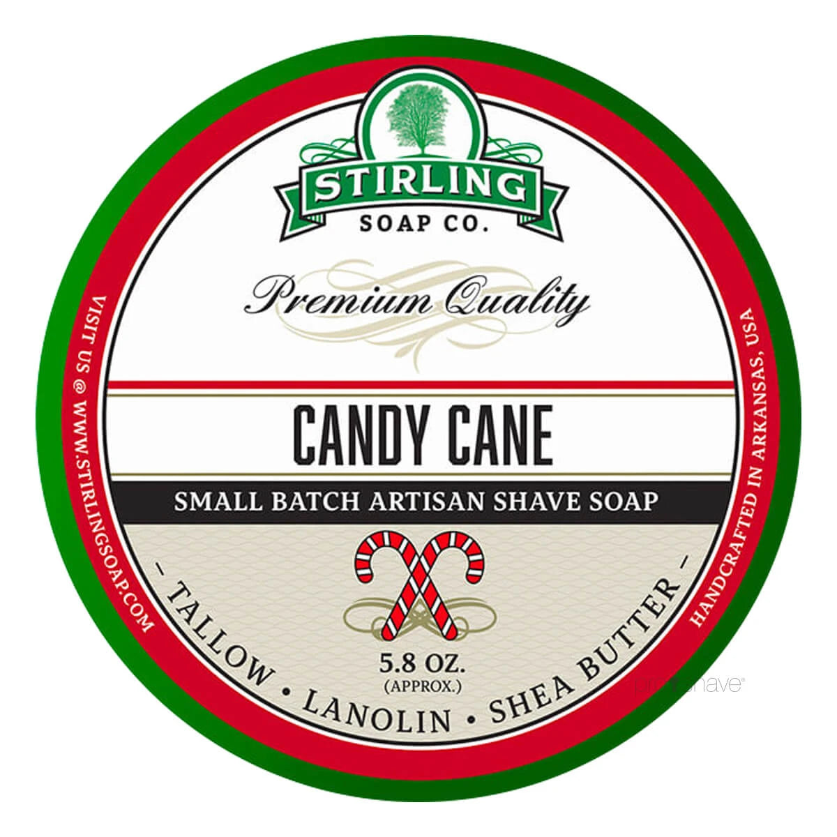 Barbersæbe, Candy Cane, 170 ml.