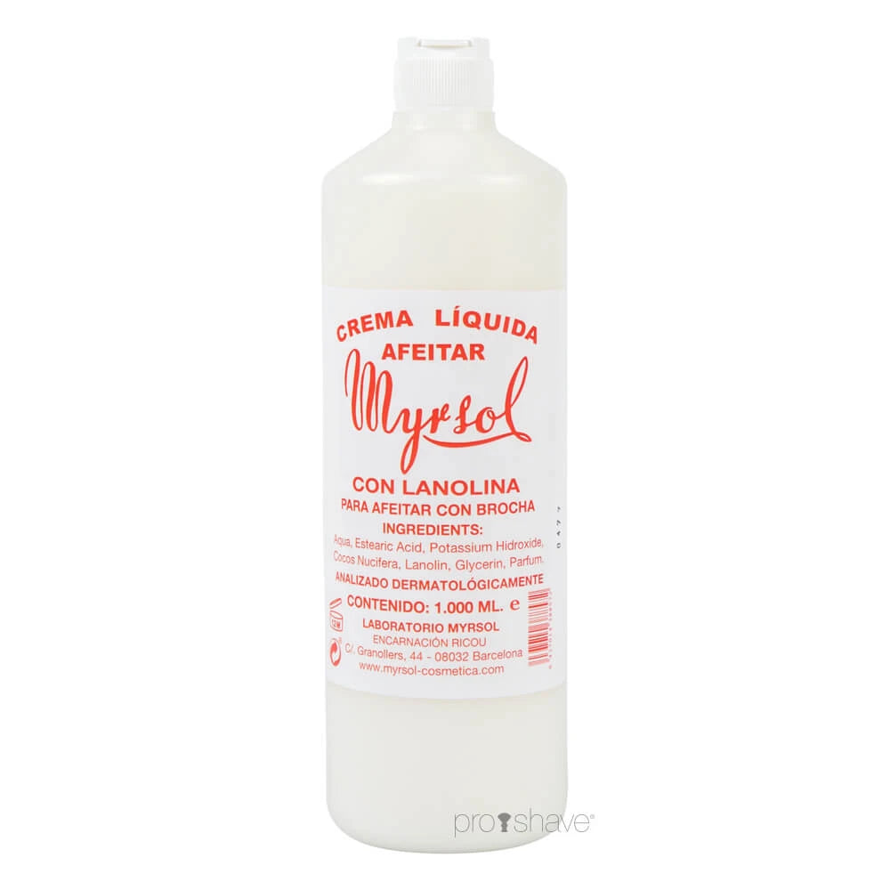 Barbercreme, 1000 ml.