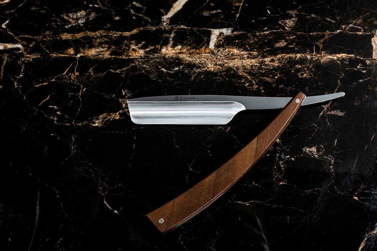 Straight Razor 5/8, Inverted Turkish Point, EDO, Valnød