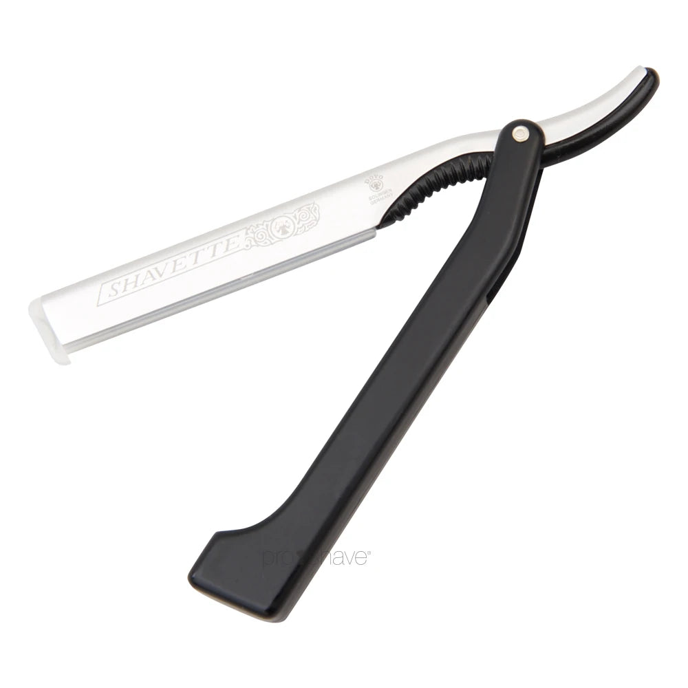 Shavette, Aluminium, Sort