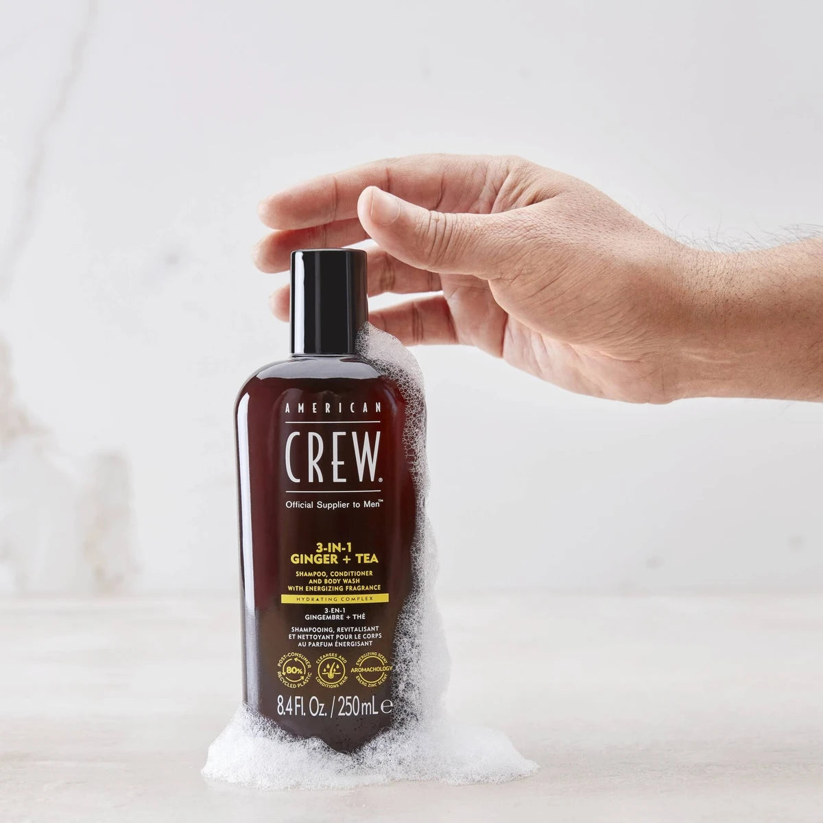 3-in-1 Ginger + Tea Hair & Body Shampoo, 450 ml.