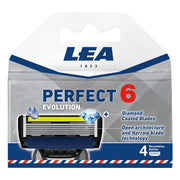 Perfect 6 Evolution, Cartridge med 4 barberblade (6+1 klinge)