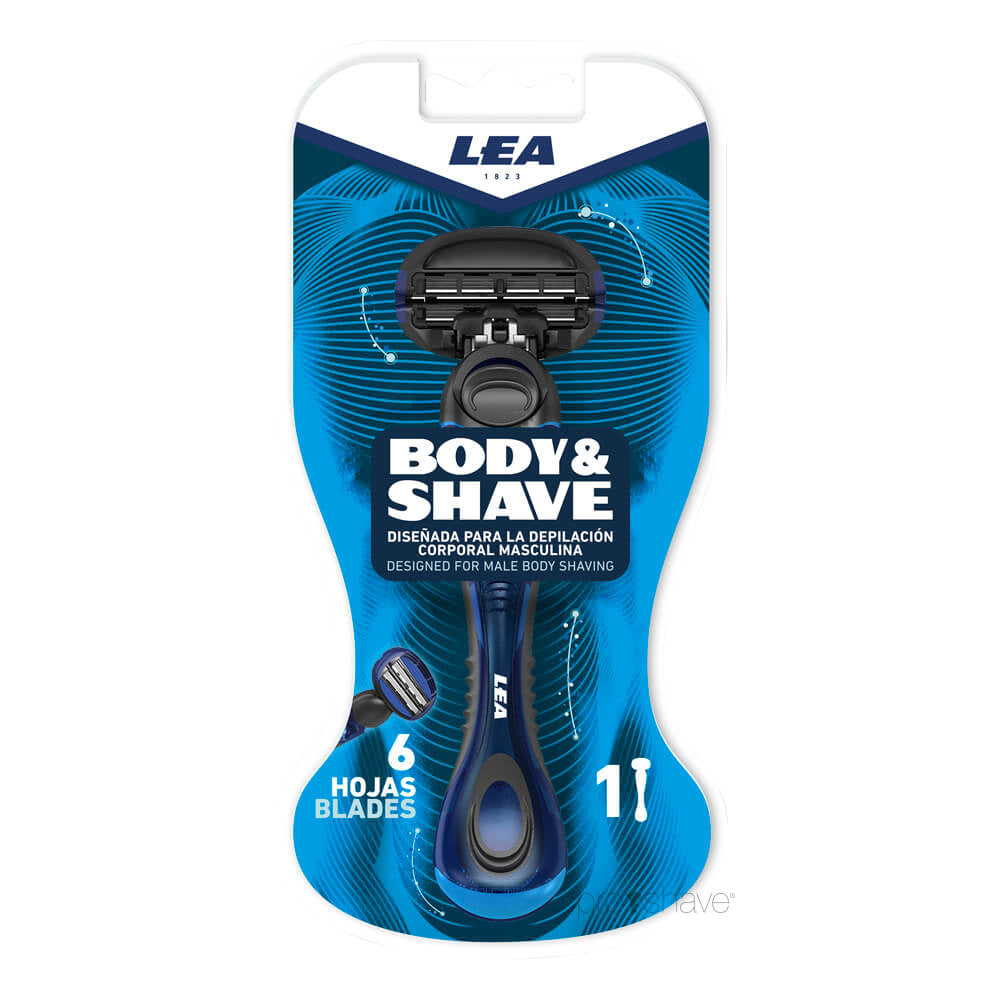Body & Shave Skraber og 1 blad (3+3 klinger)