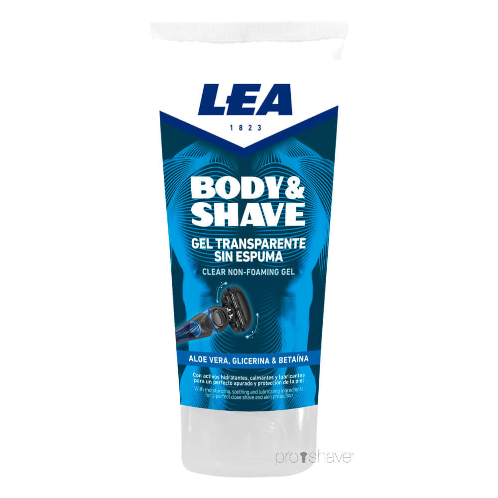 Body & Shave Clear Non-Foaming Shave Gel, 175 ml.