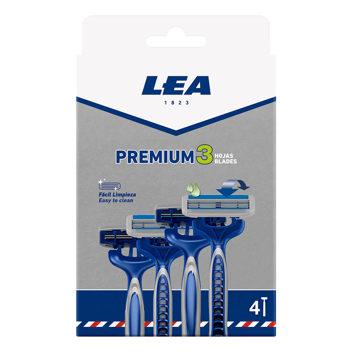 Engangsskrabere, Premium 3, Fleksibelt hoved, 4 stk.