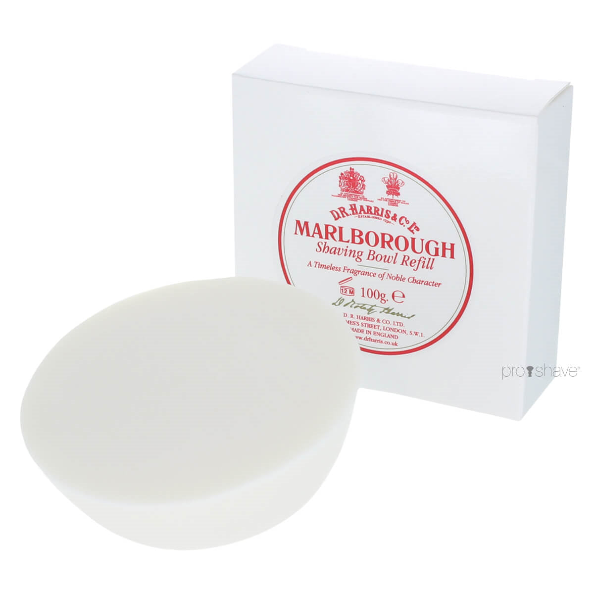 Marlborough Barbersæbe, Refill, 100 gr.