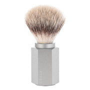 Mark Braun Silvertip Fibre® Barberkost, 21 mm, Hexagon, Sølv Aluminum