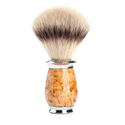 Silvertip Fibre® Barberkost, 21 mm, Purist, Karelian burl birk