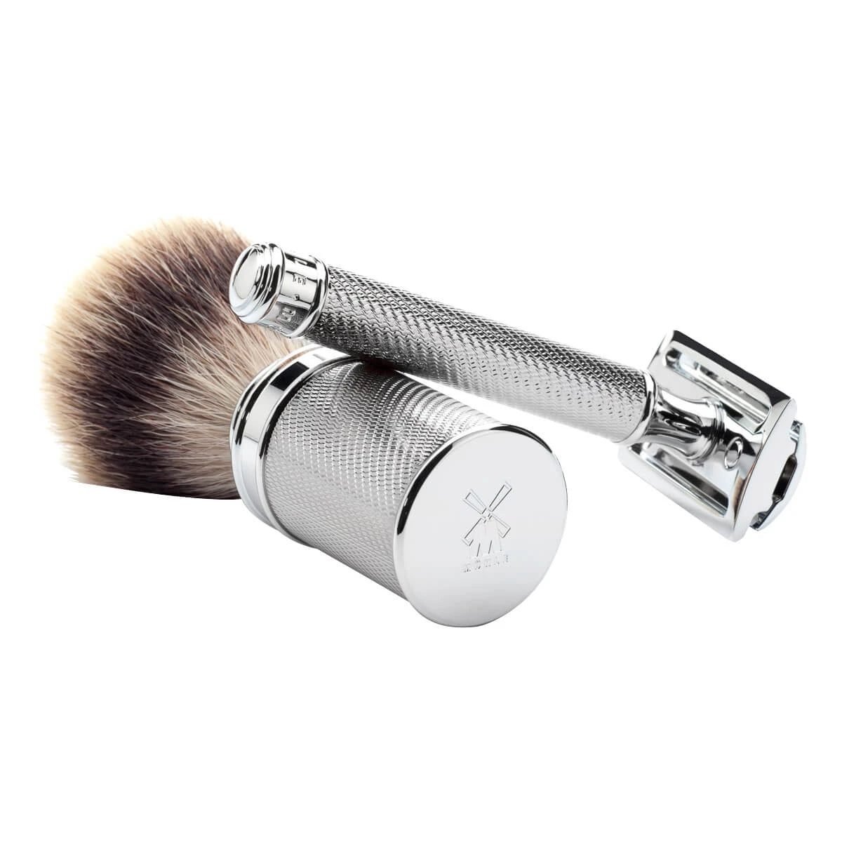 Silvertip Fibre® Barberkost, 21 mm, Traditional, Krom