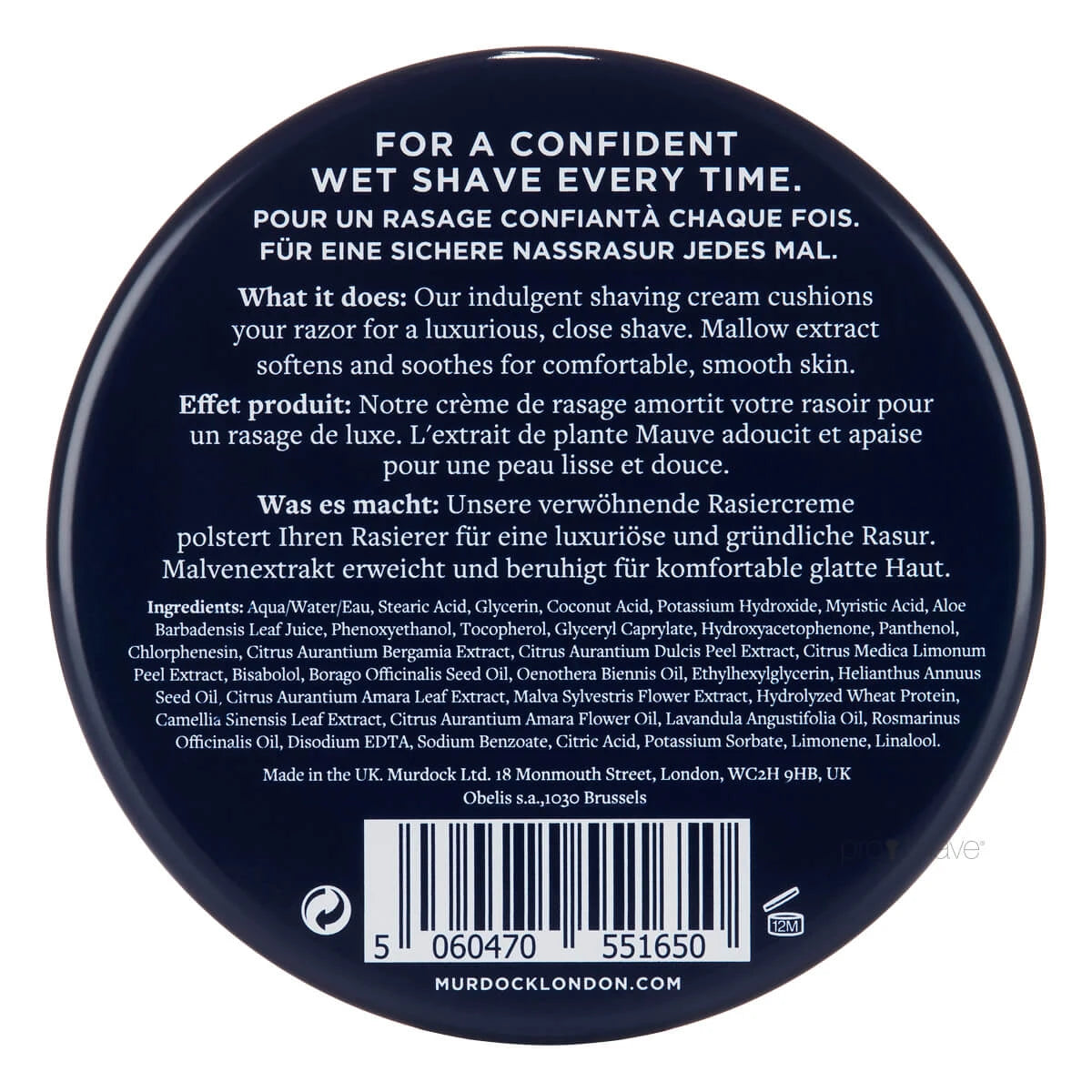 Barbercreme, 200 ml.