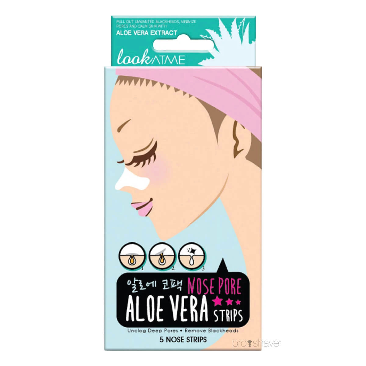 Nose Pore Strips, Aloe Vera, 5 stk., BEMÆRK DATO*